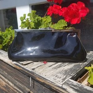 Black Patent Clutch Purse